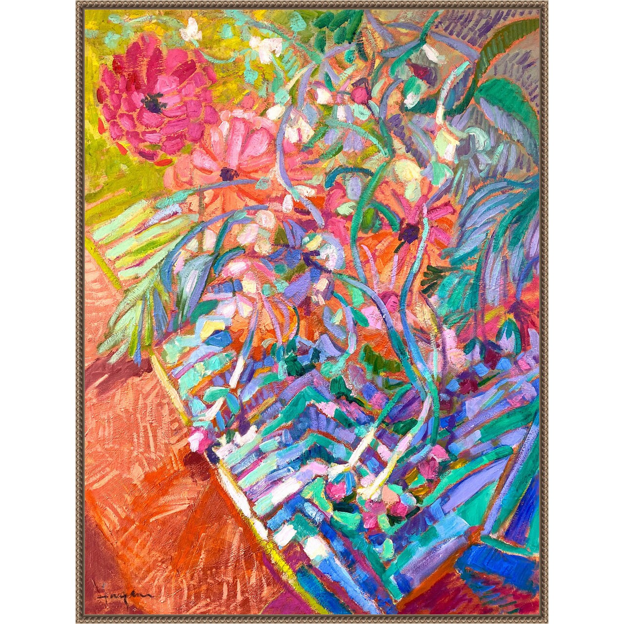 Meandering Garden Path II by Dorothy Fagan Framed Canvas Wall Art